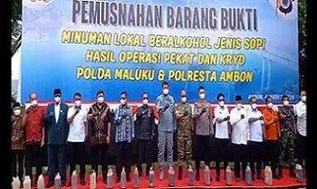 Polda Maluku Musnahkan 15 Ton Miras Tradisional 7 Polda Maluku Musnahkan 15 Ton Miras Tradisional