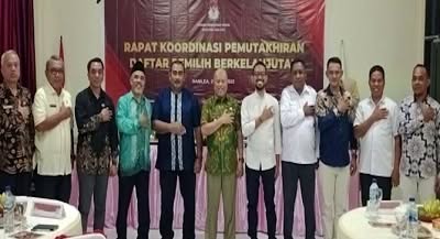 KPU Gelar Rapat Koordinasi Pemutahiran Daftar Pemilih Berkelanjutan