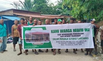 Warga Iha–Luhu Deklarasi Jaga Kamtibmas di Kawasan Tambang Cinabar