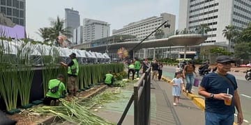 Puncak HUT Jakarta, Bundaran HI Mulai Dipadati Warga