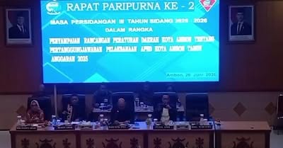 DPRD Ambon Bahas Ranperda Pertanggungjawaban APBD 2025
